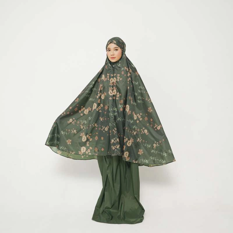 Product image ALIF MUKENA MINI MOTIF PARASUT PREMIUM KOREA TRAVEL - GREEN CARNATION ( MKN-P04-001 ) all variant all variant